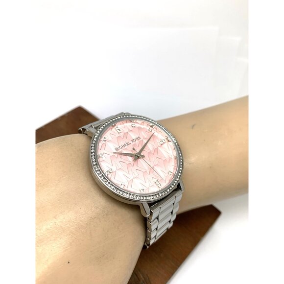 Michael Kors Women's Watch MK4631 Pyper Quartz Pink Dial Stainless Steel 38mm - Picture 6 of 14